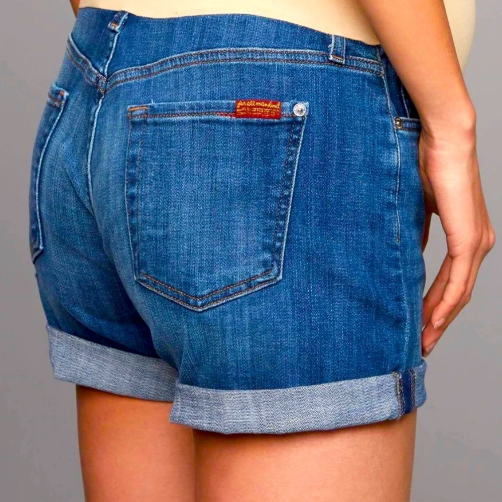 7 for all mankind - jean maternity shorts - excellent condition - size 29